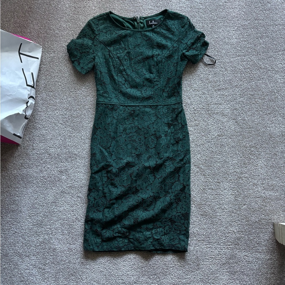 Lulu’s Green Lace Dress